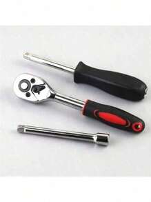 1pc 46pcs Auto Repair Tool Set, Ratchet Wrench Socket Tool Kit With Mixed Bits, Hardware Tools