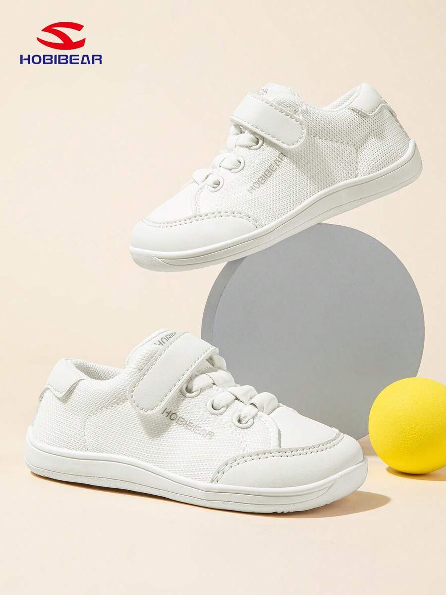 HOBIBEAR 儿童平底休闲鞋，适合男孩和女孩，运动鞋赤脚鞋，宽版步行鞋，幼儿鞋，舒适简约设计
