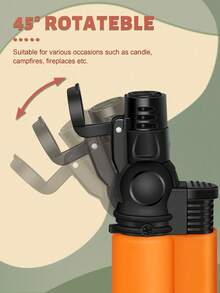 4 Pieces/Pack Jet Flame Torch Lighter, Butane Gas Refill, Windproof, Portable Mini Torch Gas Lighters For Kitchen BBQ Outdoor Candle, Grill, Creme Brulee (Gas Not Included) - WB605 - View 5