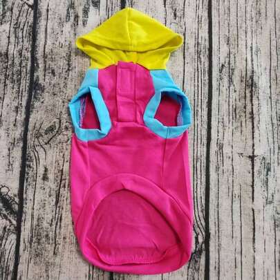 Moletom Colorblock para Cães - Modelo 2026, Estilo Esportivo Casual, Resistente a Pelos, Ideal para Dachshunds, Corgis e Outras Raças de Pernas Curtas.