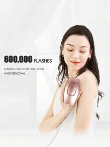 zs 1pc IPL Laser Hair Removal Devices For Women Painless Permanent Hair Remover For Bikinis Legs Arms Body At-Home Use 600,000 Flashes 5 Energy Levels Pulsed Light Painless Permanent Photoepilator Epilator