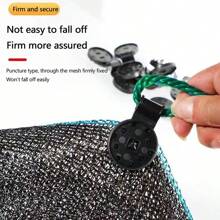 10 pezzi/30 pezzi/50 pezzi Clip di fissaggio in plastica spessa per serre da giardino, rete parasole staccabile, durevole per serre e fissaggio di reti antinsetti, adatto per giardinaggio, agricoltura e tende da campeggio