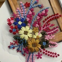 20/10/5/2pcs Vivid Multicolor 3D Floral Embroidered Patches - DIY For Clothing, Bags, Shoes, Weddings, Jeans Etc. - Sewing Style, Wedding Embroidery | Vibrant Embroidery | Fine Stitching, Embroidery Supplies