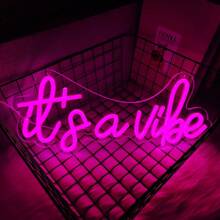 Let's /Adults Only/It's A Vibe/Live Nudes Neon Sign,Vibrant Lady Neon Sign For Wall Decor Letter LED Lights, For Bedroom, Dormitory, Bar, Man Cave, Birthday, Wedding, Parties, Home Decor, Girls Room, USB Power Supply Can Be Reused, Comes With Accessories, Easy To Install.
