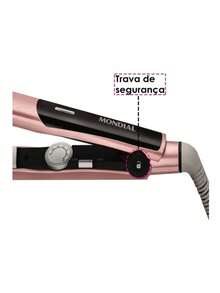 Mondial Golden Rose 2 In 1 Kit With 1200W Portable Dryer SC-47 And Hair Straightener Flat Iron P-20 Both Bivolt - 查看 6