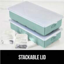 Slow Melting Large Silicone Ice Cube Tray For Freezer Easy To Push 8 Giant Square Cubes Use For Cocktails Iced Coffee Water Bottle Frozen Puree Kitchen Bar Essentials 1 Pack Mint - 作為 - 查看 6