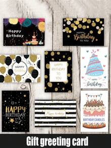 24 Stücke/Spezielles Geburtstagskarten Set, Grußkarten mit Umschlag, Geburtstagskarten Set Klappkarten mit Umschlag Aufkleber Box, geeignet für Partyfeiern, Geburtstaggeschenke.