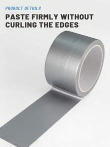 1 Roll Silver Duct Tape, Waterproof, Tear-Proof, Leak-Proof Tape, Multi-Functional, Daily Household Repair, Sealing, Fixing Items - Silver - View 5