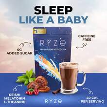 SCIENTIFIC SLEEP BLEND! Mushroom Cocoa W/ L-Theanine & Cacao T Fall AsleepNaturally, Wake Up Refreshed | # BiohackYourSleep - 20份 - 查看 1