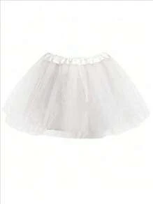 1pc Adult 3-Layer Tulle Petticoat Skirt, 40cm Princess Puffy Tutu Dress, Costume For Cosplay, Birthday Party, Role Play, Halloween Fall Clothes For Women