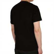 100% Cotton Vintage Skull And Sunflower Gothic Aesthetic T-Shirt, 220g - Goblincore Cottage Style, Short Sleeve, Machine Washable - 黑色 - 查看 3