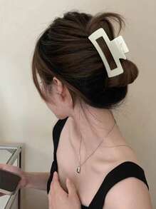 5pcs Women's Fashionable And Cute Heart Pattern Square Hair Clips, Pink And White, Medium Size, Suitable For Daily Hairstyles, Recommended As Gift Hair Accessories Hair Claws Claw Clips Hair Jaw Clip Hair Clamps Hair Clutch Hair Catcher Clip Fall Winter For Vacation Outfits Woman