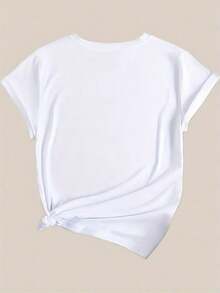 [Camiseta de béisbol de algodón] Camiseta de hombre inspirada en el béisbol, respirable de algodón - Informal de manga corta, cuello redondo, lavable a máquina para el verano - Blanco - Ver 2