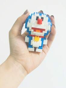 Doraemon Bloques de construcción de micropartículas con figura de Doraemon Nobita de anime, juguete de ensamblaje para niños y niñas, regalo lindo