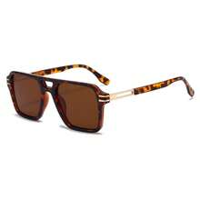 Vintage Double-Beam Square Glasses, Fashionable European And American Glasses, Suitable For Daily Wear, Commuting, And Streetwear