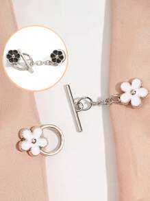 1/2/4/8 Sets Metallknöpfe zum Aufnähen ohne Nähen, Mutterknöpfe, Jacke, Pullover, Strickjacke, dekorative Broschen-Knöpfe für Damen