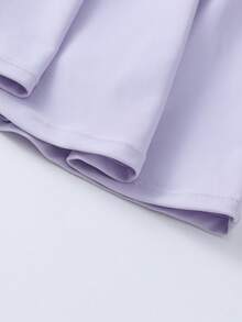 Annil Summer Children's One-Piece Swimsuit Set For Girls - Purple - View 8