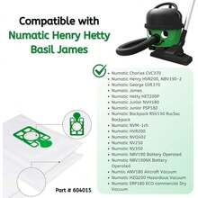 5/10/15pcs Vacuum Cleaner Bags, Compatible With Numatic Henry, Henry Plus, Henry Micro, Henry Turbocare, Henry Xtra, Hetty, James, Basil, David, Edward, Nuvac, Rucksack, Henry HVR200A, Henry Micro HVR200M-22, Henry Turbo HVR200T-2, Homecare, Cleancare, Commerc And Other Vacuum Cleaner Brands. Suitable For Numatic Model Ultra-Fine Fiber Vacuum Cleaner Bags, Highly Efficient Filtration, Excellent Cleaning Performance. - Multicolor - View 2