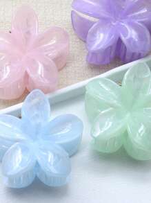 4 Stück/Set Damen 6cm/2.36 Zoll große Acryl Blumen Haarklammern, elegante und raffinierte personalisierte Hochsteckfrisuren Deko, vielseitig für den täglichen Gebrauch, zarte und süße Haaraccessoire Klammern, Haarklipps, Haarklemmen, Haargreifer, Modische Haarzubehör