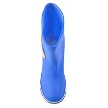 Bota de Lluvia Para Niño Niña Niños Con Dibujos Animados Impermeable Suela Antideslizante Para Actividades al aire Libre y Escolar Cómodos Ligeros Puntera Con Diseño Colores Bonitos - Azul - Ver 3