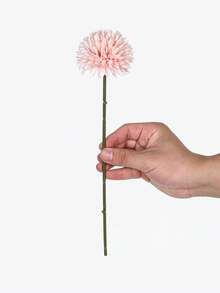 1/4/8/16pcs Artificial Chrysanthemum Ball Flowers Dandelion Hydrangea Arrangement Bouquet Present For Friends Bridal Wedding Bouquet Decor For Home Office Coffee House Party Wedding Decoration,Fall Decor,Autumn - Baby Pink - View 5