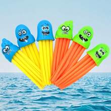 3/4/6pcs, Swimming Pool Diving Toy Set, Diving Jellyfish, Diving Torpedoes, Underwater Swimming Pool Training Toys, Diving Game Training, Random Color Swimming Pool & Water Play Equipment, Squid Shaped Diving Equipment,Adult Party Games
