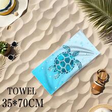 Extra Large Quick-Dry Microfiber Beach Towel - Lightweight, Sand-Free, Absorbent, Sea Turtle & Hexagonal Pattern Design - Ideal For Beach, Pool, Camping - Perfect Valentine's Day Gift, Travelfriendly Towel Modern Beach Towel Lightweight Towel Summer Holiday Beach Essentials