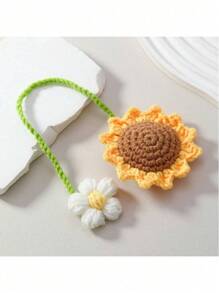 Nuovo Arrivo Decorazione Pendente Per Auto Floreale Fatta A Mano Con Campanella E Gancio Design In Forma Di Giglio E Fragola Serie Fai-da-te Di Frutta Tessuta 1 Pezzo