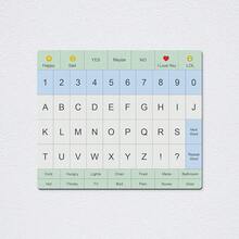 Tablero de comunicación para adultos - Antideslizante, portátil, tabla de letras para pacientes no verbales, recuperación de accidente cerebrovascular, ayudas visuales efectivas para pacientes no verbales, escala de dolor, QWERTY o ABC (ABC) - Multicolor - Ver 11