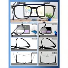 5pcs Glasses,Unisex Square Plastic Computer/Gaming/TV/Mobile Phone Glasses, Reduce Eye Fatigue, Light Glasses, Glasses For Women Men, Anti Eyestrain