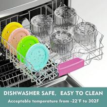 4 paquetes de contenedores de 24 onzas compatibles con las series NC299AMZ y NC300s de máquinas de helados Creami, tazas de repuesto extra para los recipientes Creamy, herméticos, antideslizantes y aptos para lavavajillas (tazas reutilizables para helados)