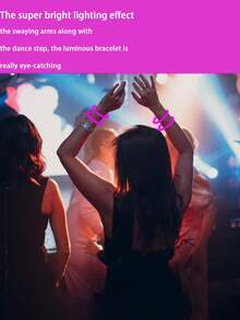 15/50/100支装粉色荧光棒。这些是能在黑暗中发光的照明产品，适合用作装饰照明。它们可持续发光8-12小时，并能发出明亮的光。 - 粉色 - 查看 5