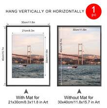 Framvio 3pcs 30x40 40x60cm 50x70cm Poster Frames Black Picture Frame Aluminum For Photo 40x50 A4 Thin Metal Frames With Plexiglass Mat Wall Mount Table Home Wall Decor Christmas Valentine's Day Gift