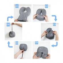 almohada de viaje - Blanco - Ver 3