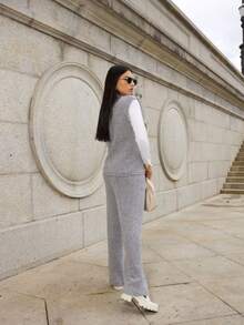 Women Sweater Co-Ords - Gris Claro - Ver 3
