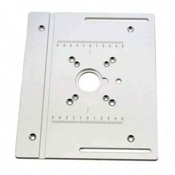 Placa De Inserção De Mesa Para Tupia Roteador Prata