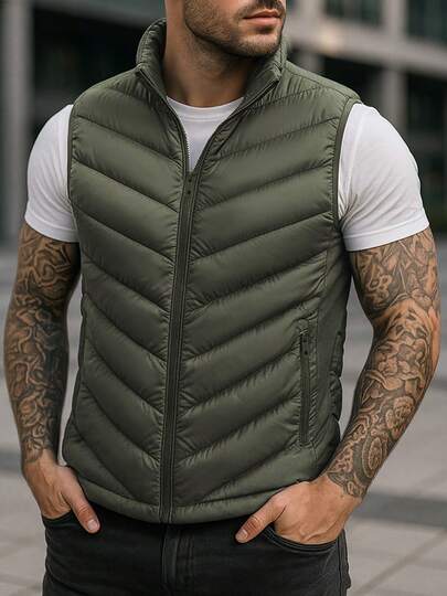 Chaleco para Hombre Casual y Elegante – Estilo Urbano, Ajuste Cómodo, Ideal para Oficina o Streetwear - Cardigan al costado