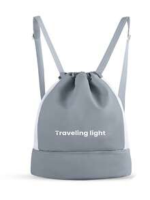 运动背包，带鞋隔层、可调节肩带、干湿分离，适合海滩、短途旅行、户外、健身房、游泳、篮球、徒步旅行 - 多种颜色可选