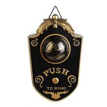 Timbre de Halloween con un solo ojo, luz LED eléctrica decorativa con sonido que emite un globo ocular, timbre para barra, truco para habitación secreta, accesorios, pilas no incluidas.