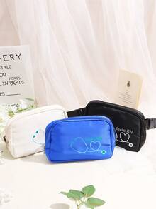 1pc Customized Personalized Name Fanny Pack, Bachelor Party Fanny Pack, Flower Man, Fanny Packs For Women, Customized Bachelorette Fanny Pack - Multicolor - View 3