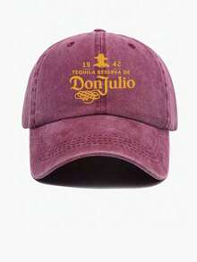 1pc Don Julio 1942 Tequila Baseball Cap - Black Western Style Sun Hat With Orange & Design, Comfortable And Breathable Universal Truck Driver Hats For Both Men And Women, Retro Solid-Colored Dad Hats - Multicolor - View 13