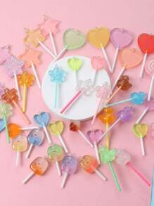 40g/Paquete Accesorios para joyería de bricolaje con piruletas de colores surtidos