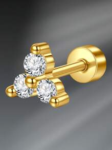 CIZME Pendientes de tuerca de acero inoxidable de 16/20 calibres para cartílago, hélice, piercings, anillos para la nariz, aro para el septum, anillos para el labio, pendientes de espalda plana para mujeres