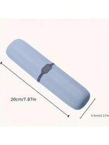 1个便携式牙刷和假牙塑料盒，整理您的牙刷和牙膏！ - 彩色 - 查看 2