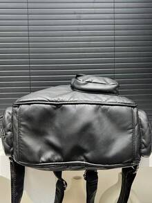 Ladies' Fashionable Y2K Vegan Leather Backpack With Large Capacity, Vintage And Spicy Girl Made Old Shoulder Bag, Multiple Pockets, Rivet Women's Wallet Suitable For Daily Commuting, Is A Perfect Holiday Gift - màu đen - Xem 9