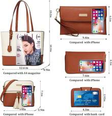 Women Accessory Sets - 9-8 Brown and White - View 1