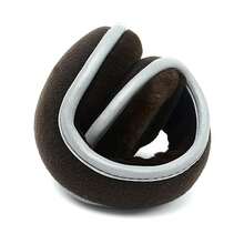 イヤーウォーマー メンズ&レディース ユニセックス 折りたたみ式 反射性 冬用 暖かい イヤーマフ 反射テープ付き - コーヒー - チェックする 11