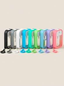 1 pieza Estuche de silicona compatible con pulverizador de desinfectante de manos, estuche protector con llavero para Power Mist y Glow Mist de 30ml, accesorio de regalo de pulverizador de desinfectante de manos para cumpleaños y graduación