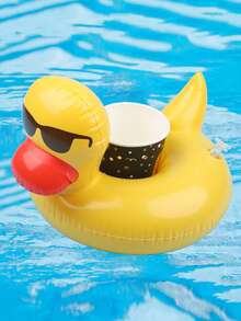 SHENYU 漂浮饮料架充气泳池躺椅 - 黃色鴨子 - 查看 1