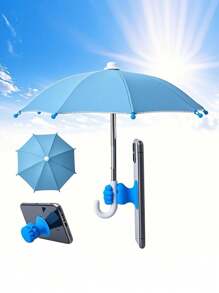 1 Stück/2 Stück Handyhalterung-Regenschirm, wasserdichter Sonnenschirm mit Handyhalterung für Outdoor, UV-beständiger Mini-Regenschirm für leichten Regen, universelle Handysonnenschutzblende, Outdoor Handysonnenschutz gegen Blendung, Reiseausstattung, Arbeitsmaterial, Urlaubsbedarf, Campingausrüstung, Urlaubsartikel